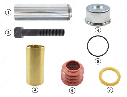 GK81011 Guide pin and seal kit SB6, SB7 Knorr-Bremse Caliper K000696, K004218, II310370066, 0024200383, 3434380500, 0980102970