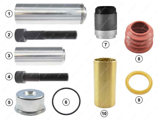 GK81023 Guide pin and seal kit SB6, SB7 Knorr-Bremse Caliper K048371K50